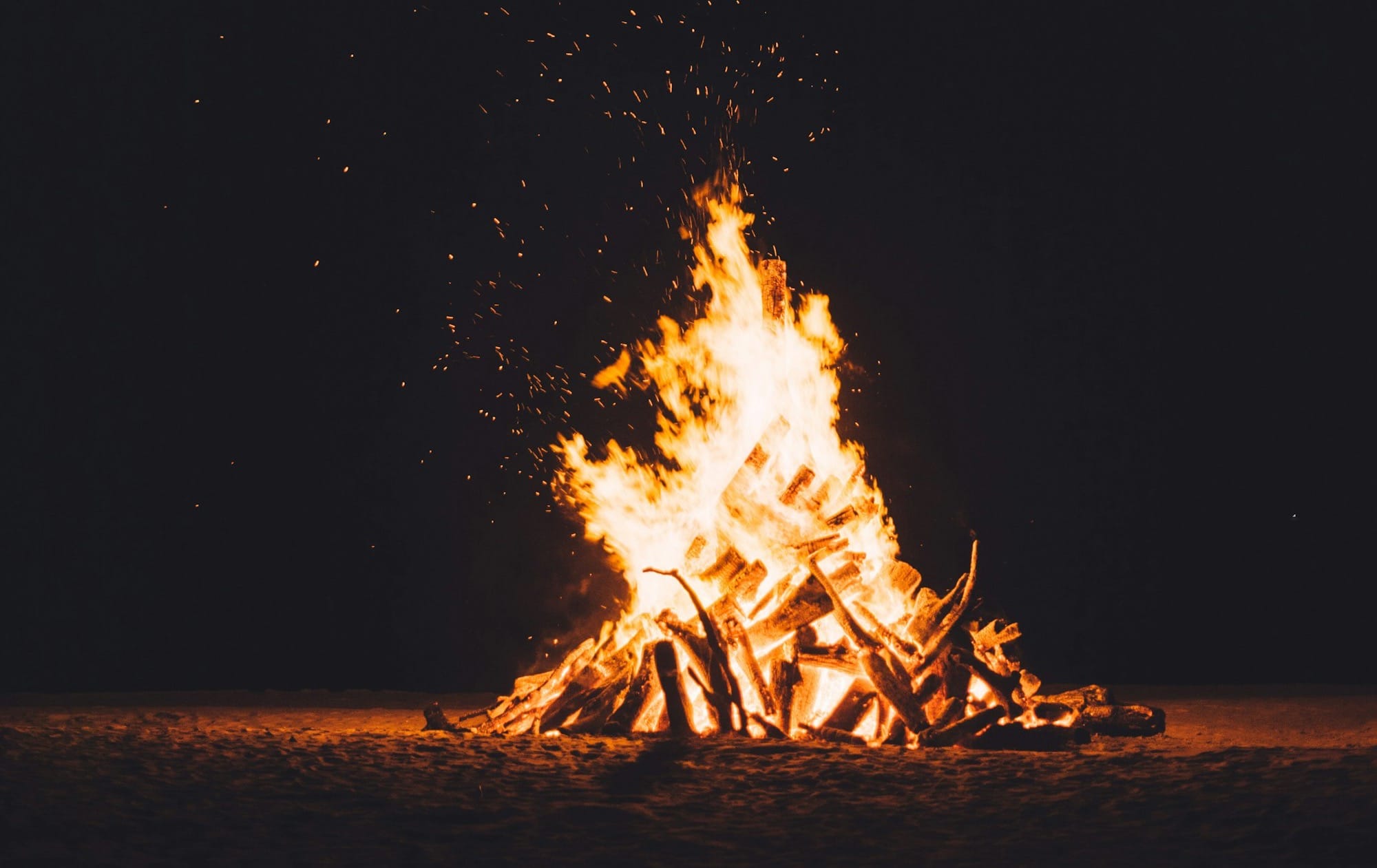 photography of burning camp fire