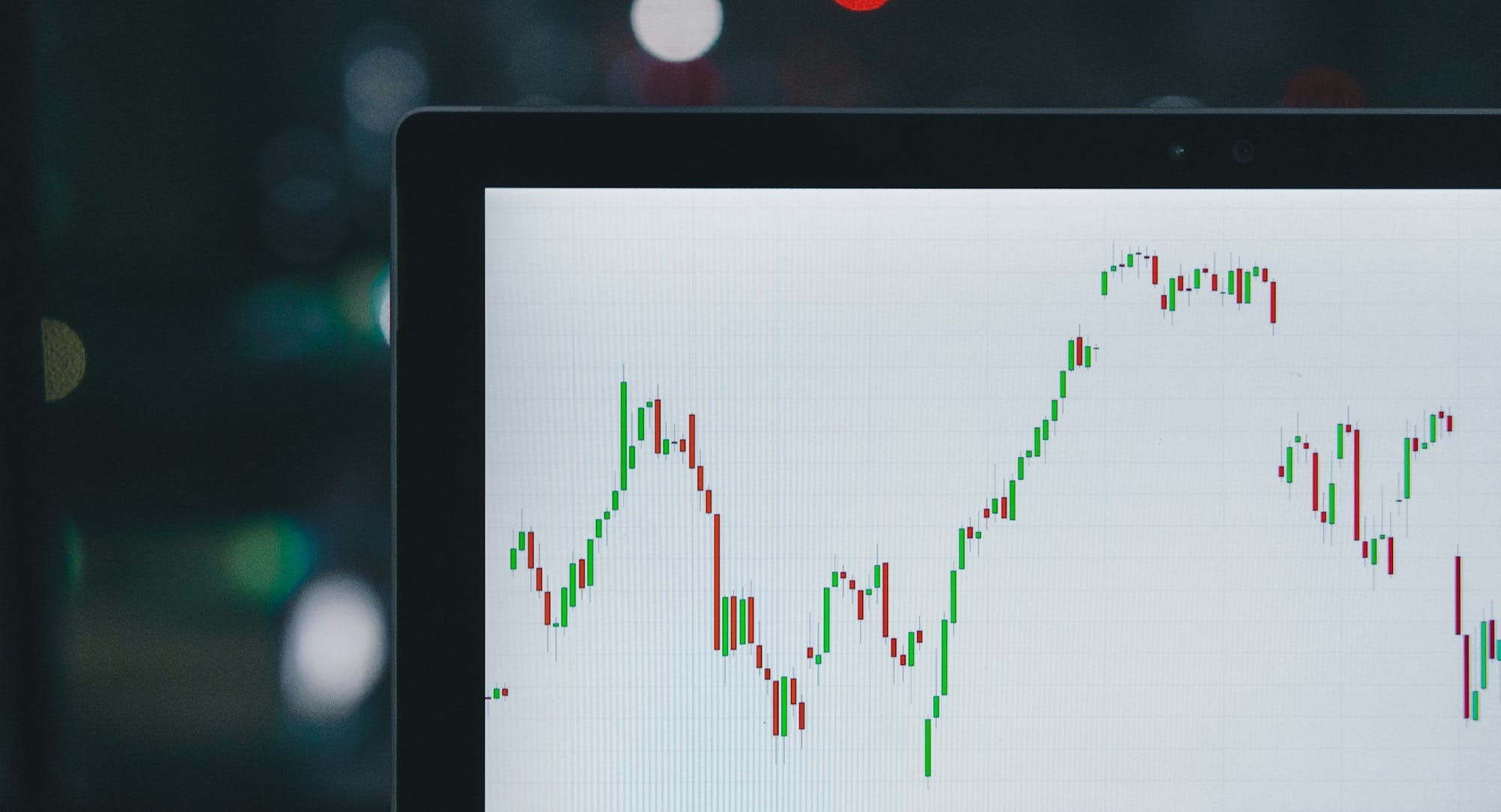 selective focus photography of graph