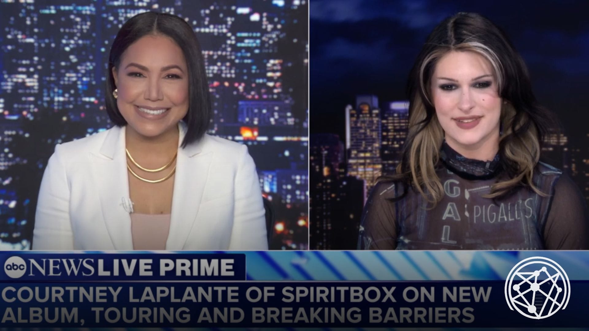 Courtney LaPlante of Spiritbox Interview on ABC News Live | TheMetalverse.net