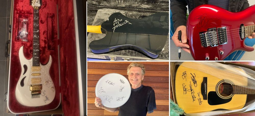 James Hetfield, The Eagles, Ringo Starr, Def Leppard, and more Donate Memorabilia for Charity Auction post image