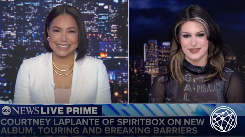 Courtney LaPlante of Spiritbox Interview on ABC News Live | TheMetalverse.net