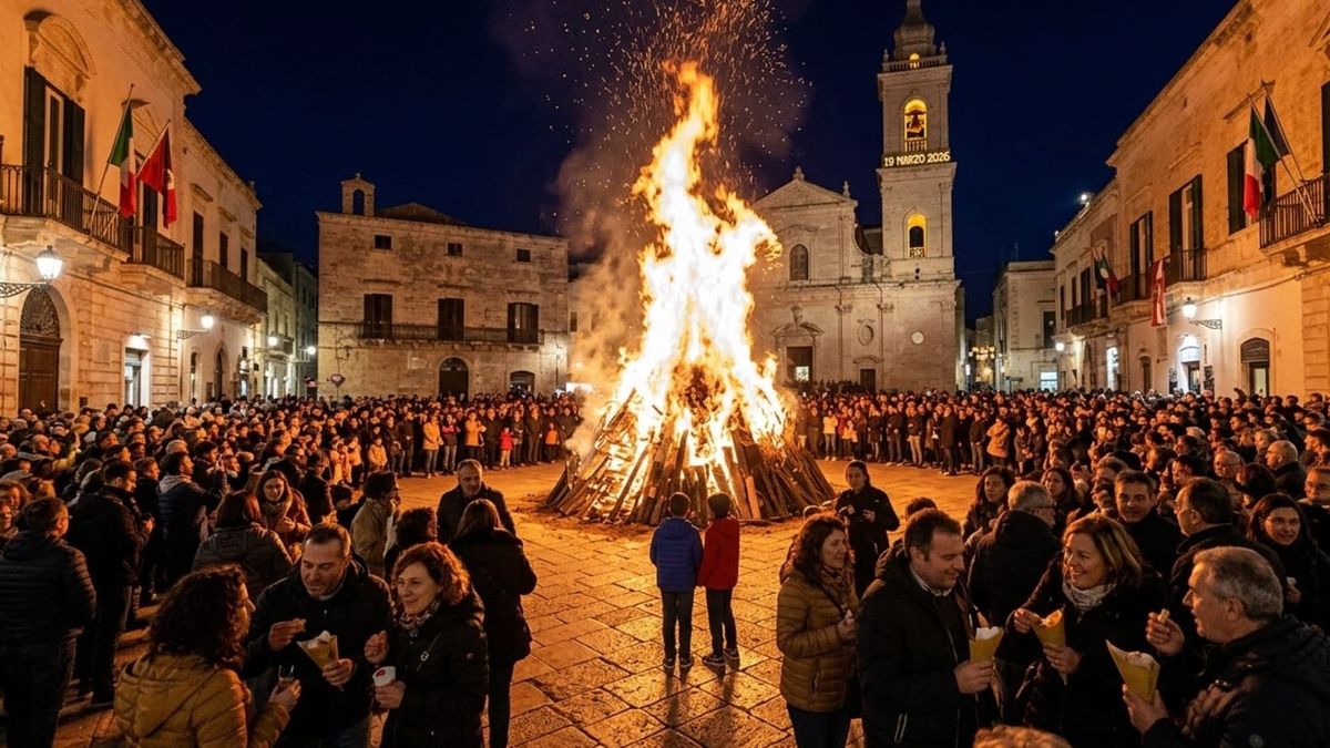 La magia dei falò di San Giuseppe: le tradizioni più spettacolari da vedere stasera