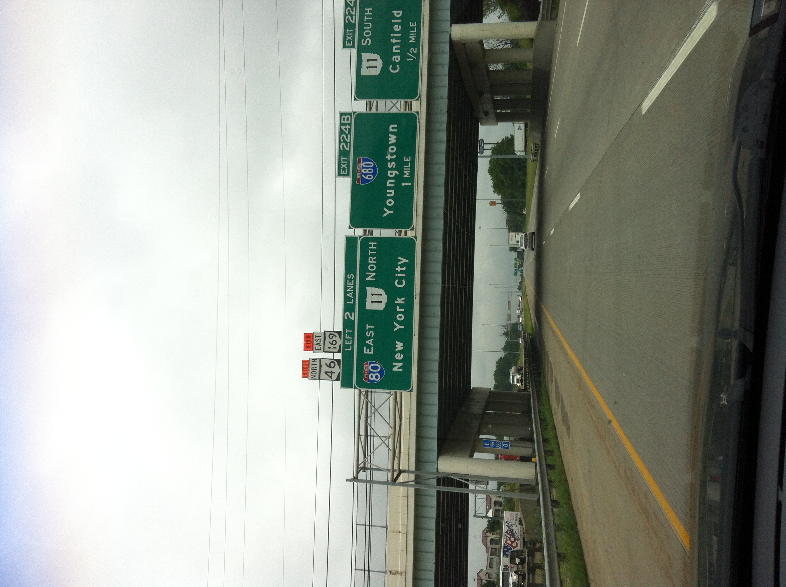 Approaching Youngstown, OH