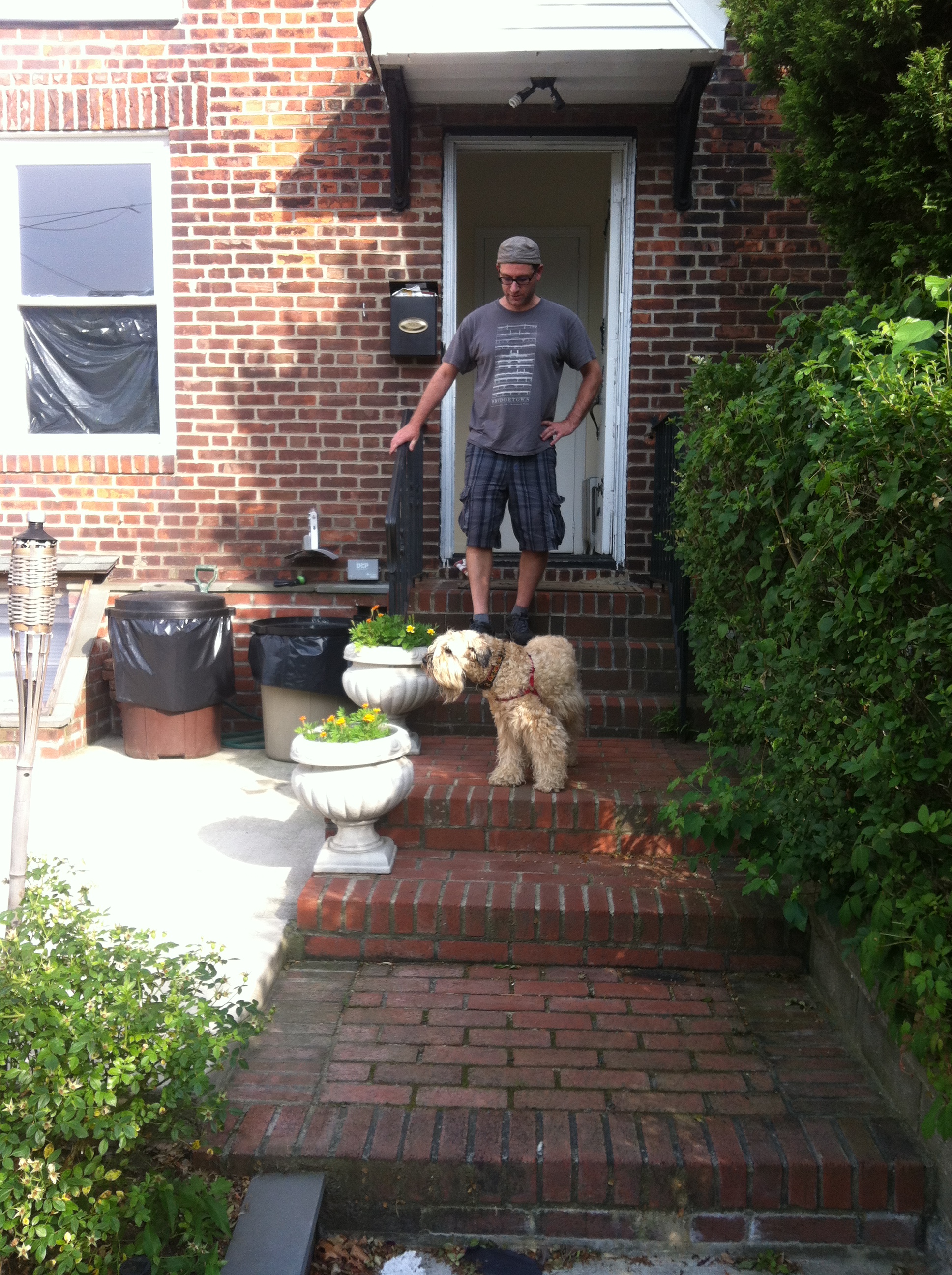 Ella and Kevin at the new house