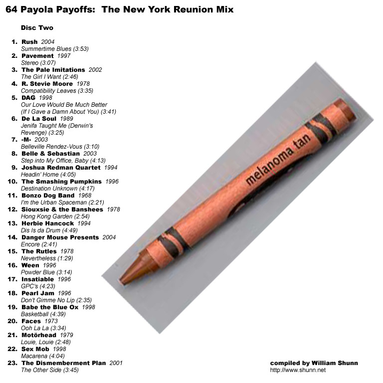 64 Payola Payoffs: The New York Reunion Mix