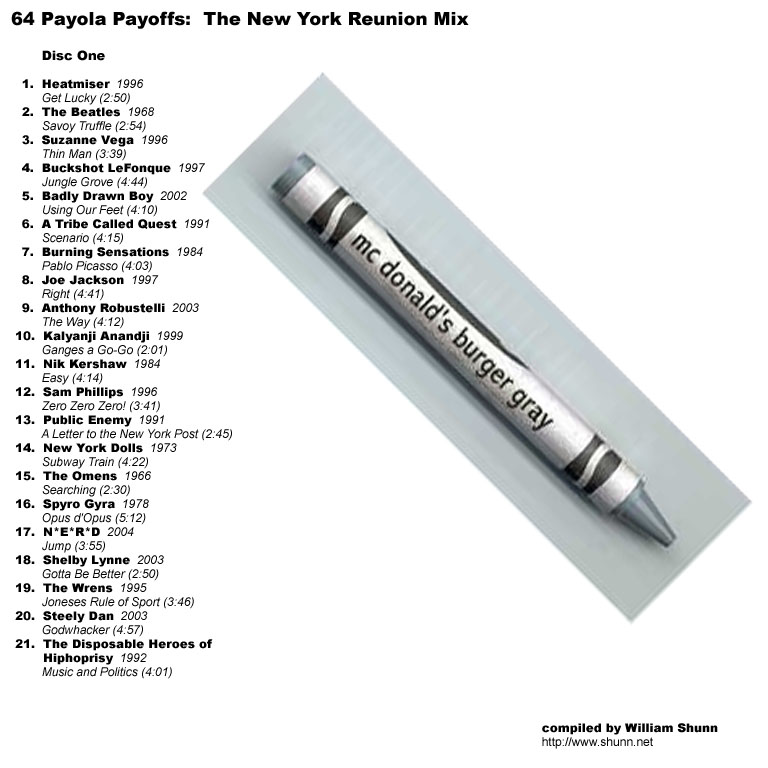 64 Payola Payoffs: The New York Reunion Mix