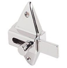 Toilet partition slide latch