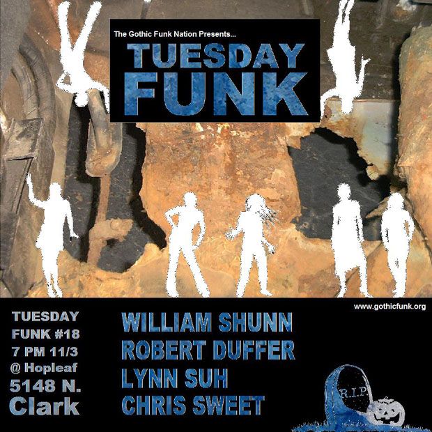 Reading in Chicago, Tuesday, November 3rd