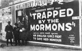 'Trapped by the Mormons' poster
