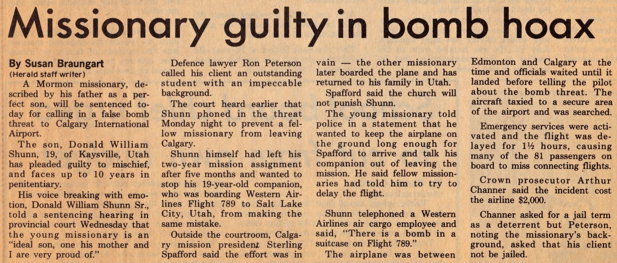 On This Date in 1987, I Was Handed the Most Imporant Sentence of My Life