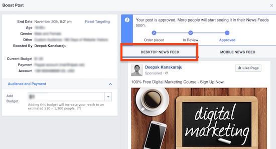 desktop news feed lead ads