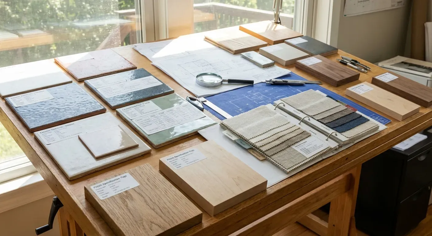 Processo de especificação de materiais na arquitetura