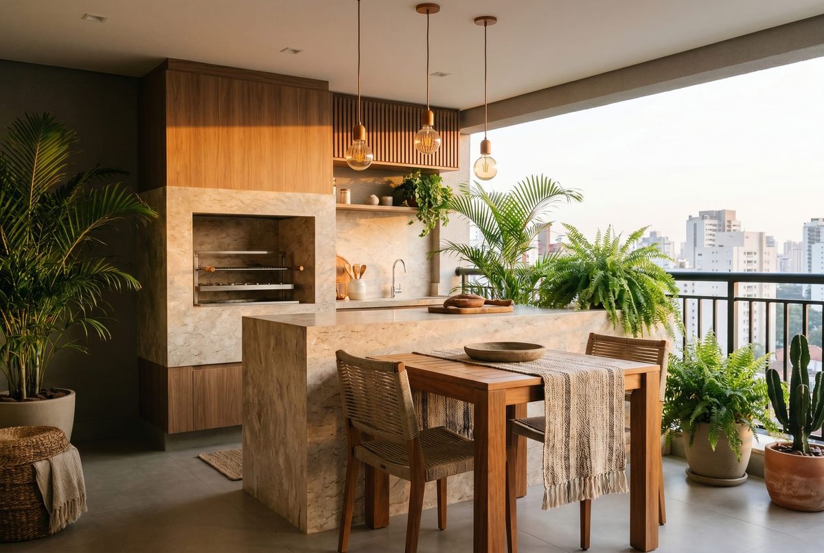Como Decorar Sacada Gourmet?