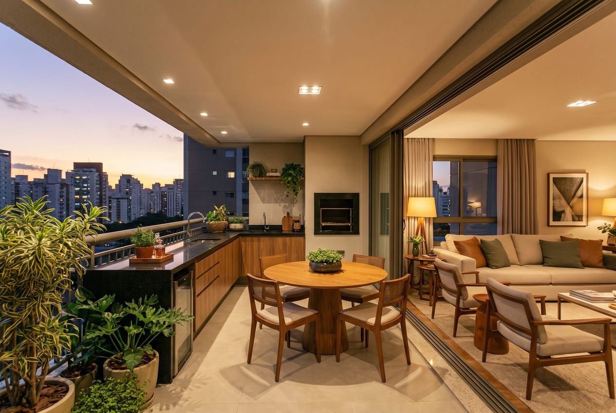 Varanda Gourmet Apartamento: Projetos e Ideias 2026