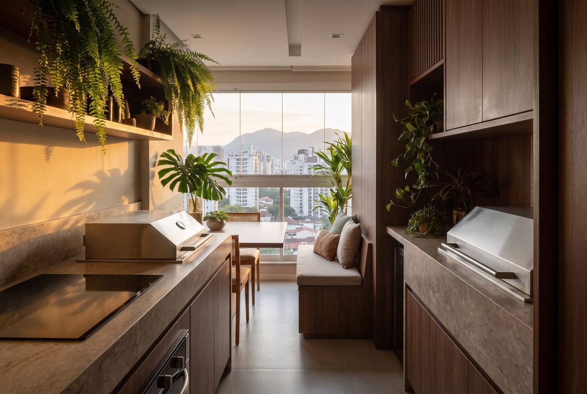 Varanda Gourmet Apartamento Pequeno: Projetos e Ideias 2026