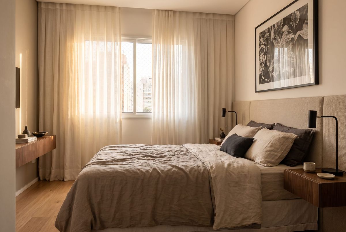 Decoração De Quarto De Casal Pequeno Com Janela Na Cabeceira: Projetos e Ideias 2026
