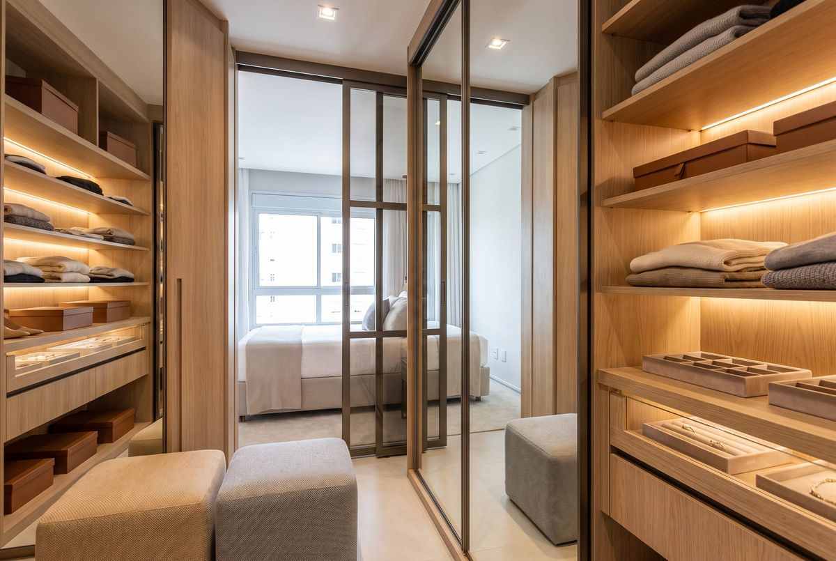 Closet Planejado Casal Pequeno: Projetos e Ideias 2026