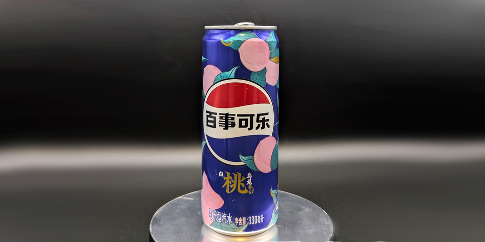 Pepsi White Peach Oolong Soda