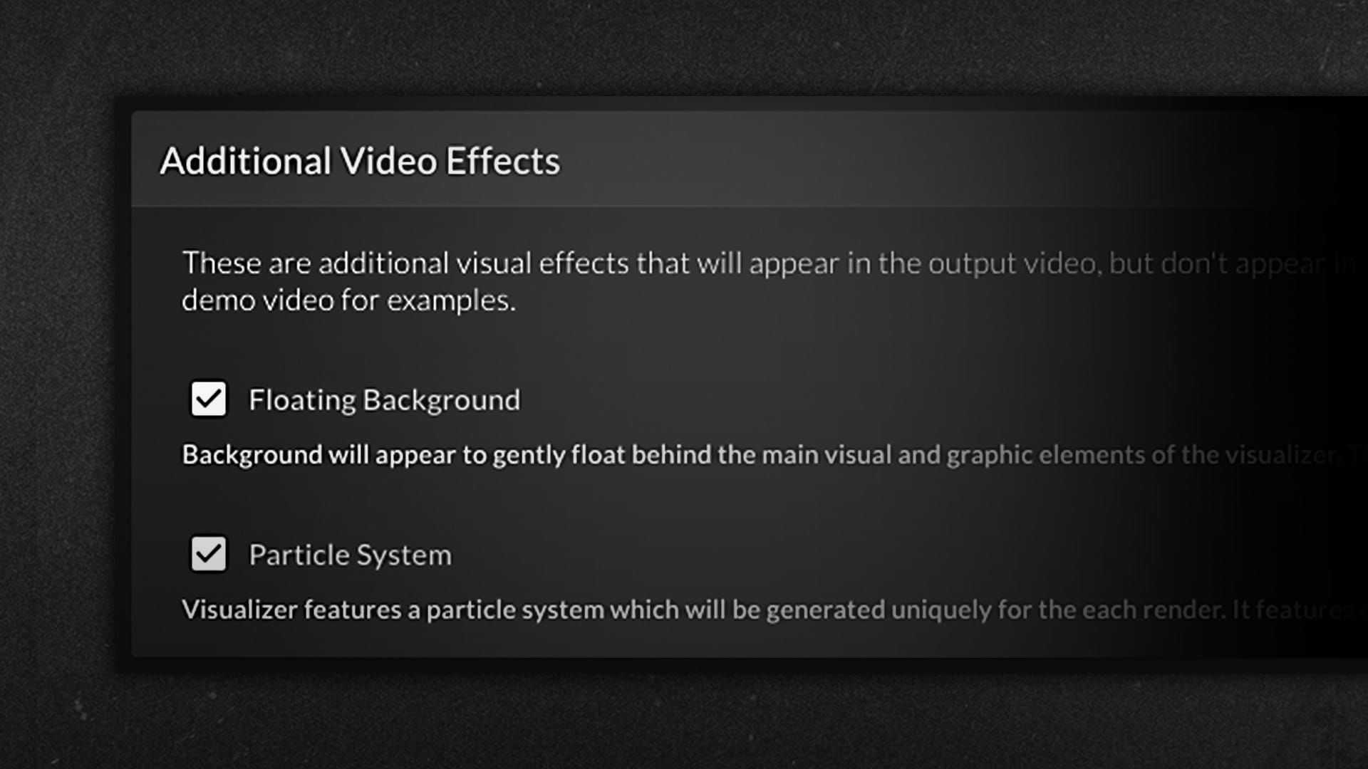 Easier Customization in Visualizer Styles via Configurable FX