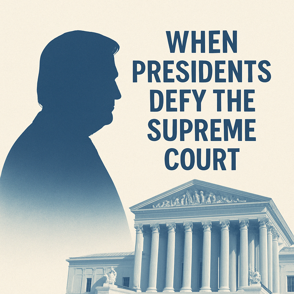 When Power Refuses the Law: Presidential Defiance and the Ethics of Obedience