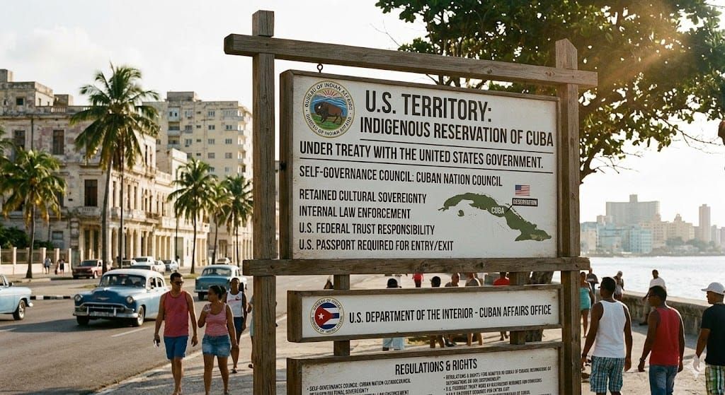 Cuba as a U.S. "Sovereign Covenant." or even a "Reservation" if they want.