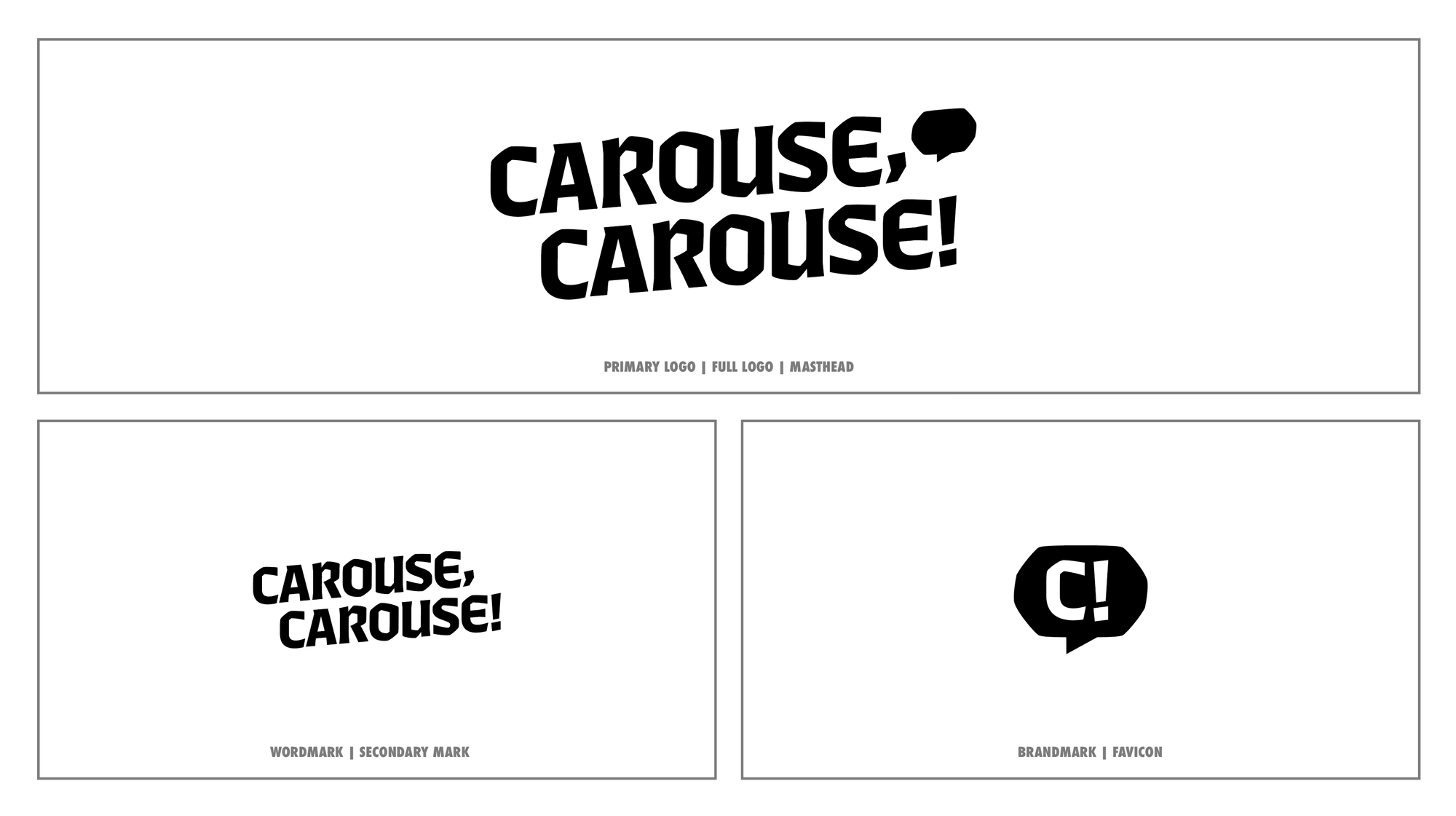 Three different logos of varying sizes and shapes for different use cases.