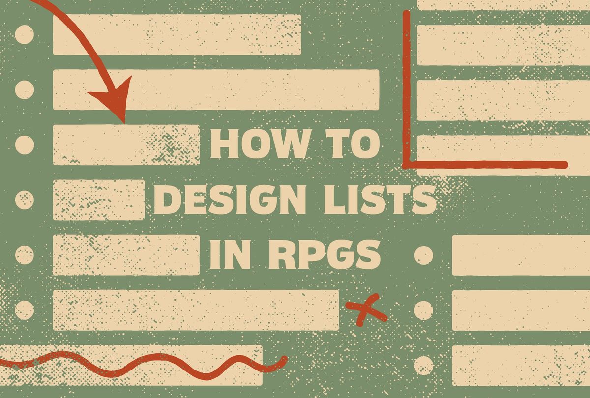 How to Design Lists in RPGs