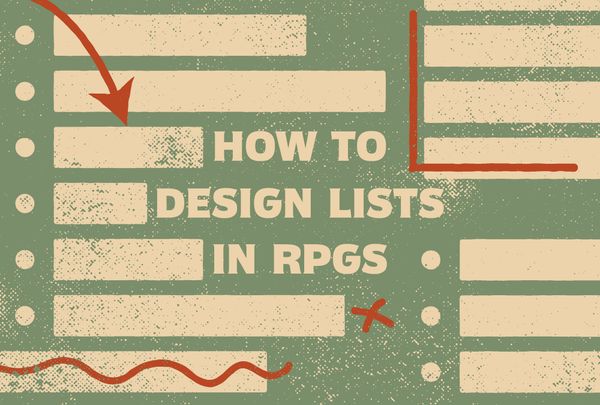 How to Design Lists in RPGs