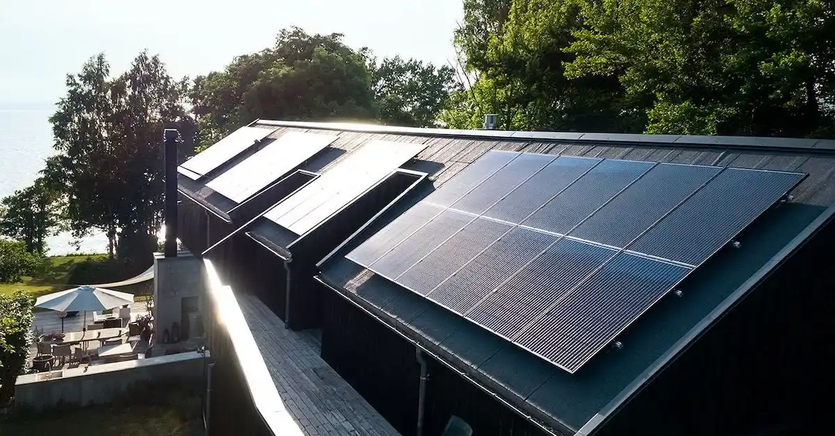 solceller på hustak