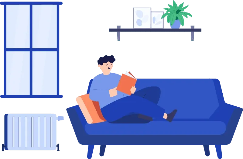 Ett hem med god inomhustemperatur