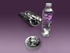 Sidel bottle base purple