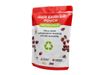 A plastic pouch against a white background. The packaging reads, ‘HIGH BARRIER POUCH, RECYCLABLE; Value chain collaboration…