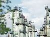 The exterior view of a chemical factory.