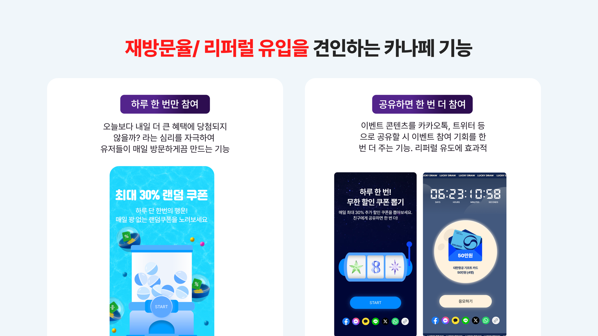 자사몰 재방문 유도 이벤트