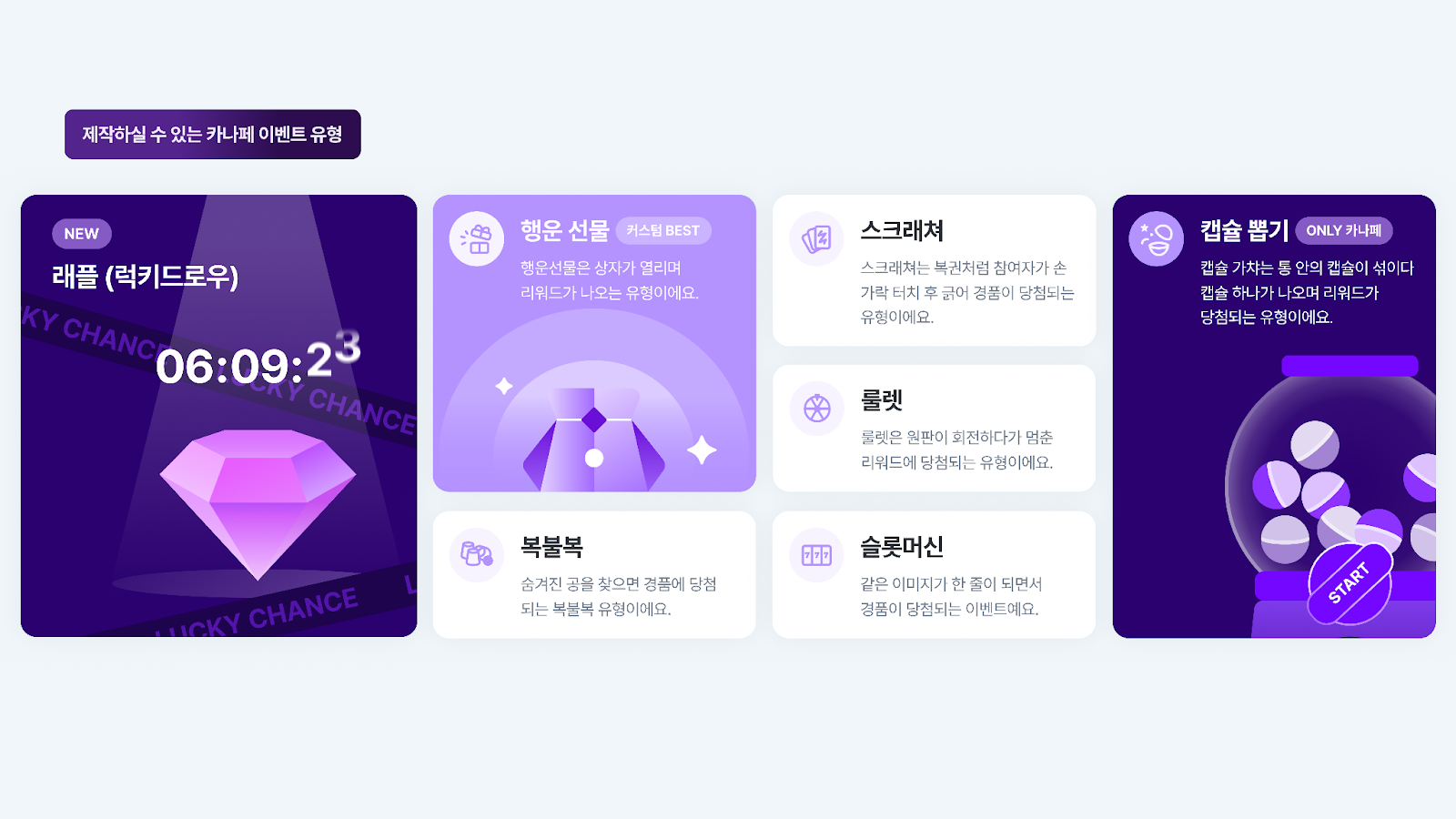 온라인 이벤트 유형