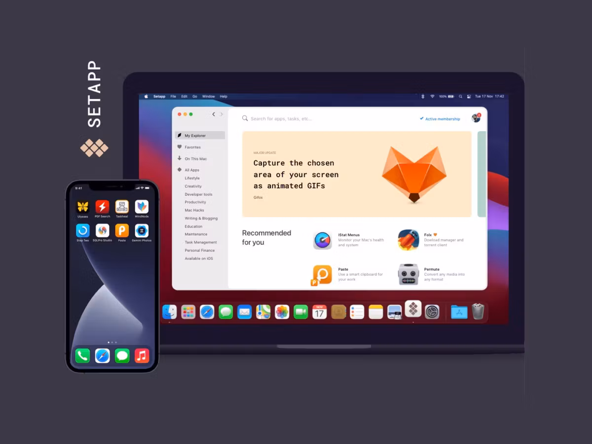Setapp - лучшие приложения для Mac и iOS по подписке Основне зображення
