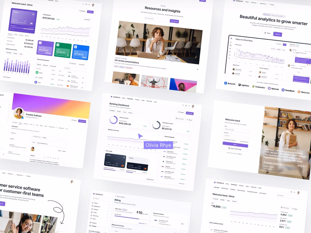 Untitled UI – колекція   користувацьких інтерфейсів, іконок, PSD-файлів та векторних зображень Основне зображення