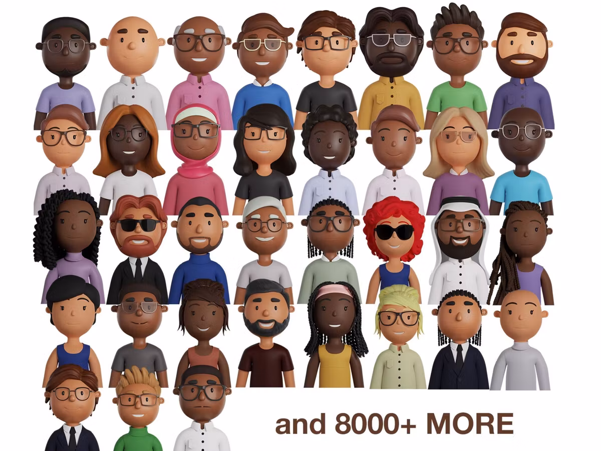 Avatarz — генератор 3D- аватарів з 400 млн + комбінацій Основне зображення