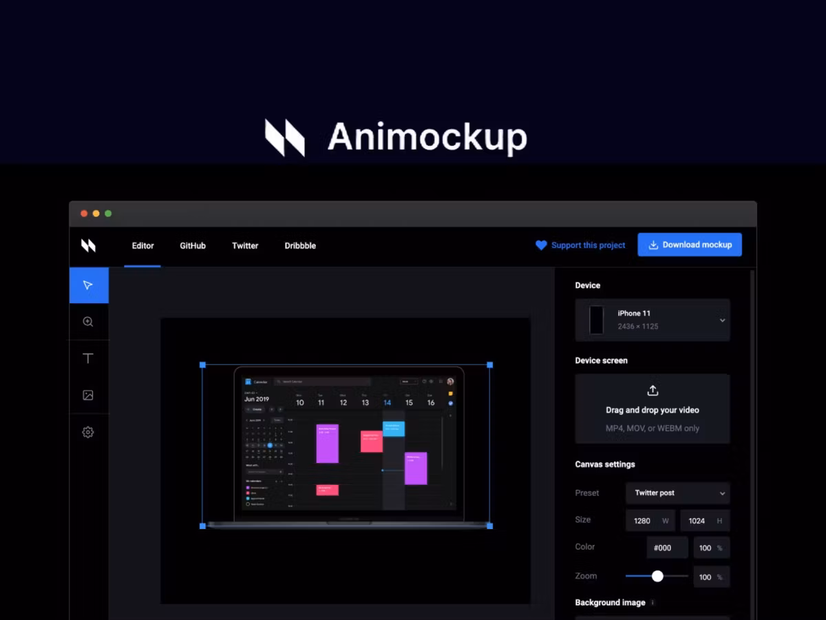Animockup – інструмент для створення анімованих мокапів Основне зображення