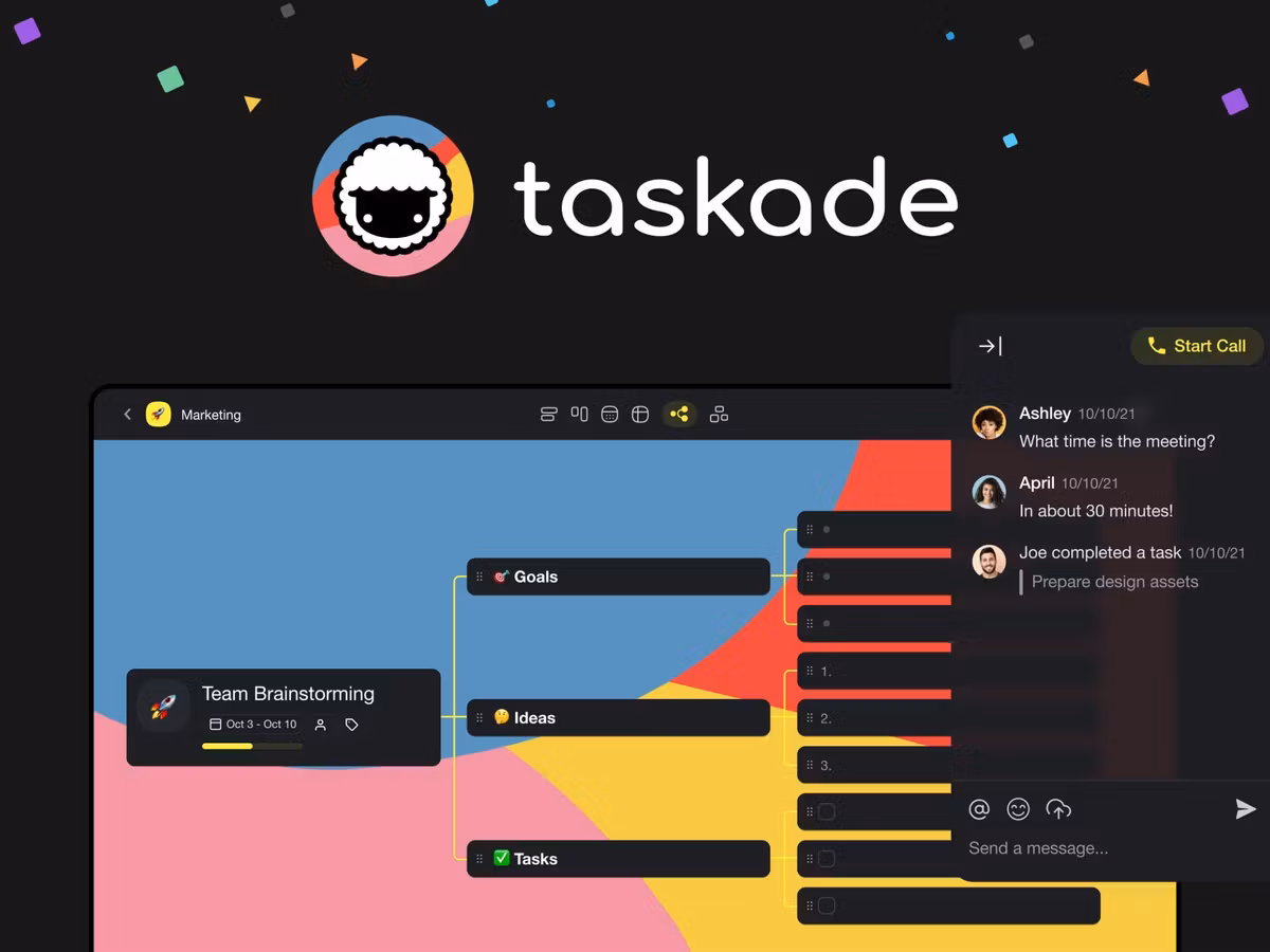 Taskade — AI таск-менеджер та інструмент управління проєктами Основне зображення