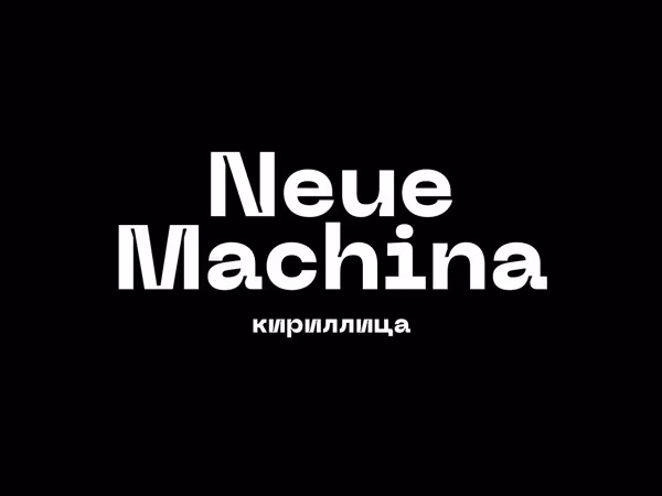 Neue Machina шрифт Основне зображення