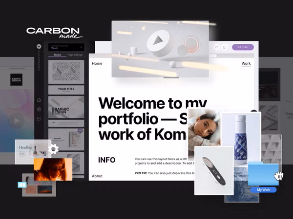 Carbonmade - сервис для создания онлайн портфолио Основне зображення