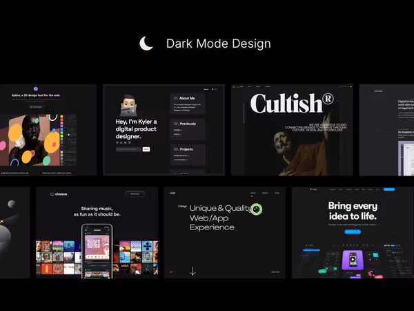 Dark Mode Design - дизайн в темном цвете Основне зображення