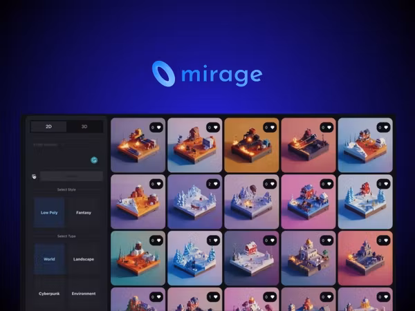 Mirage – AI платформа для генерації 3D відео Основне зображення
