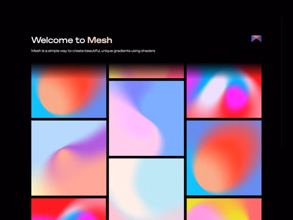 Mesh — інструмент для створення градієнтів на основі WebGL Основне зображення