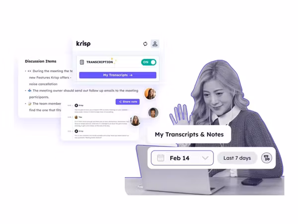 Krisp — AI інструмент для видалення фонових голосів та шумів Основне зображення