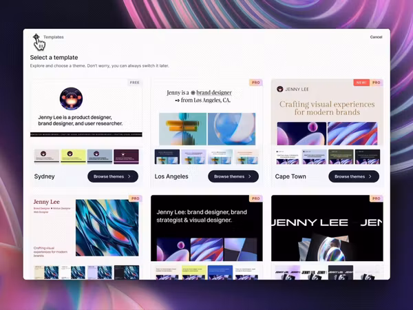 Contra Magic — AI інструмент для створення дизайнерського портфоліо Основне зображення