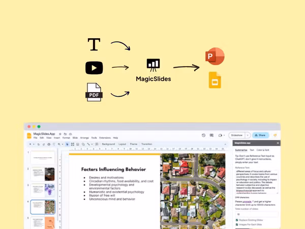 MagicSlides — як перетворити YouTube відео у презентацію? Основне зображення