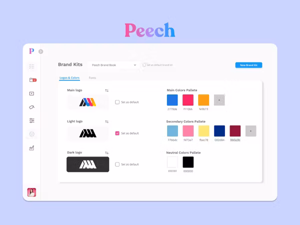Peech — AI платформа для обробки та стилізації відео Основне зображення
