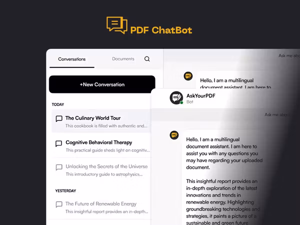 AskYourPDF — AI інструмент для спрощення роботи з PDF файлами Основне зображення